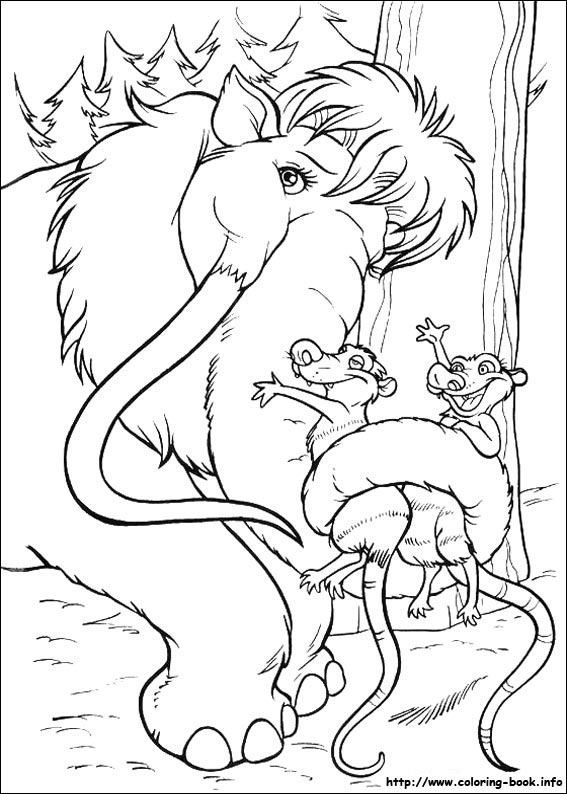 Ice Age coloring picture